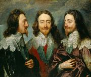 Anthony Van Dyck Charles I in Three Positions (mk25) oil painting reproduction